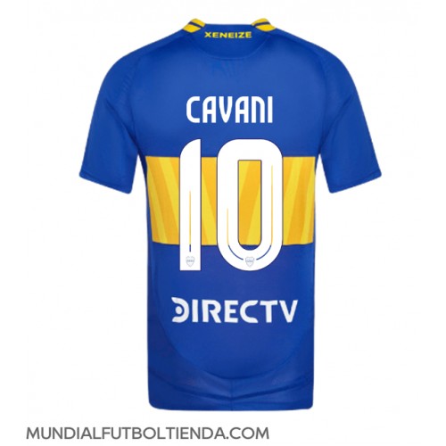 Camiseta Boca Juniors Edinson Cavani #10 Primera Equipación Replica 2024-25 mangas cortas